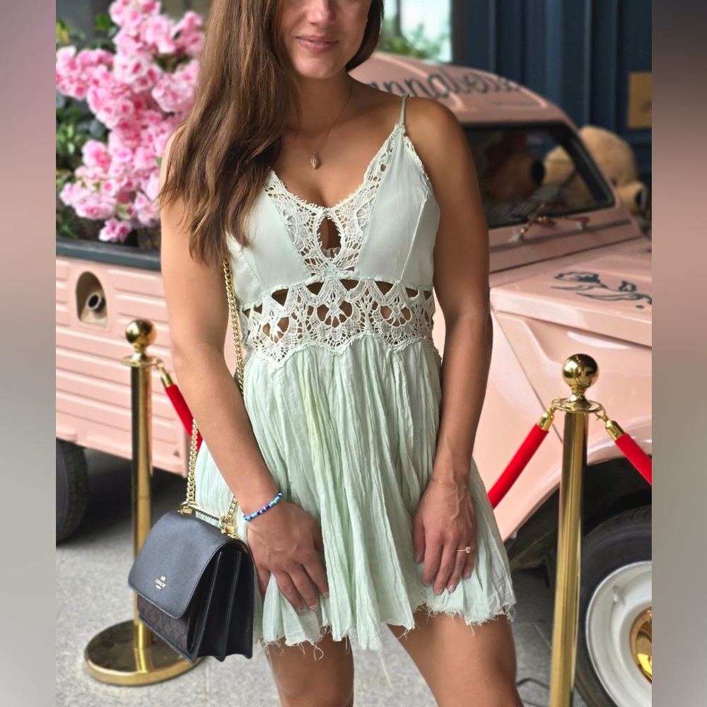 💗 FP mint Green Gauze Dress 💗